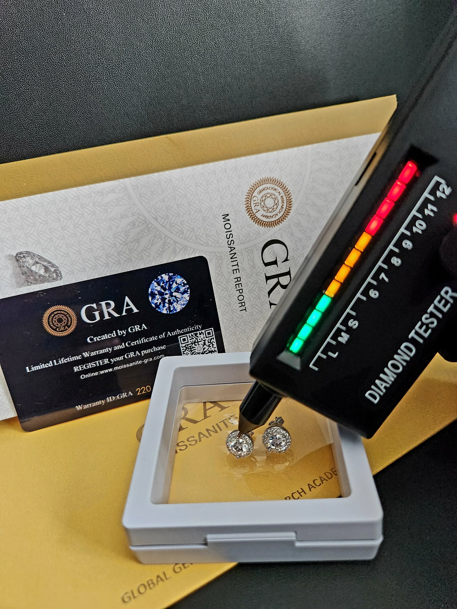 VVS1 Moissanite Luxury Halo Earrings