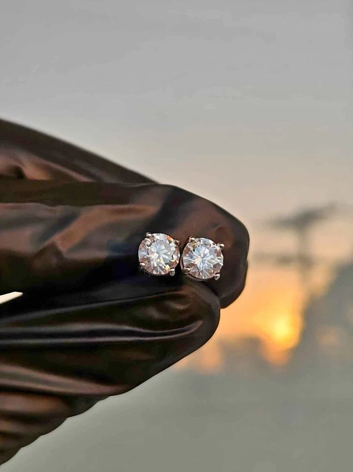 VVS1 Moissanite Stud Luxury Earrings