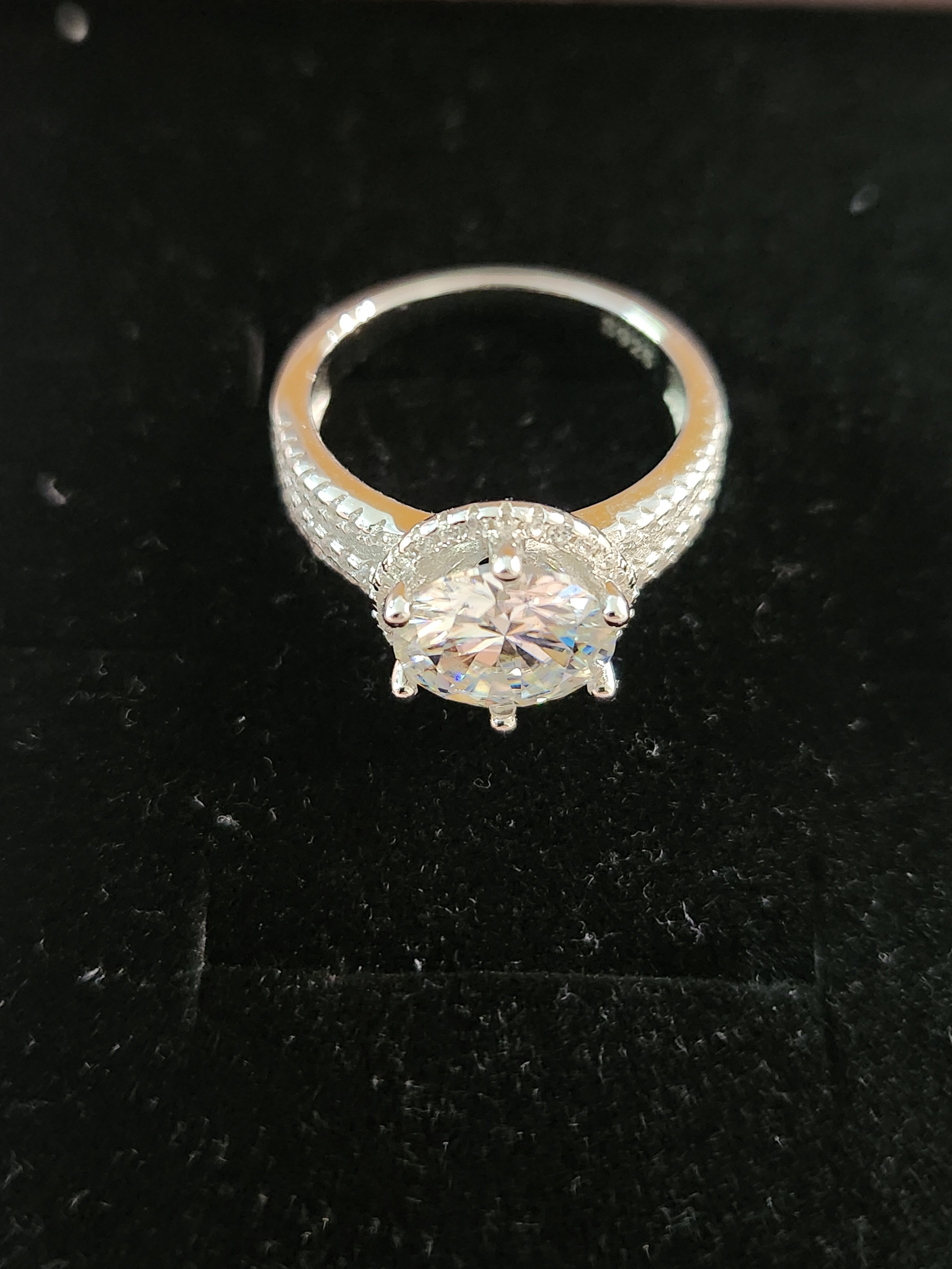 💎 3 Carat Triple Row Moissanite Ring 💎