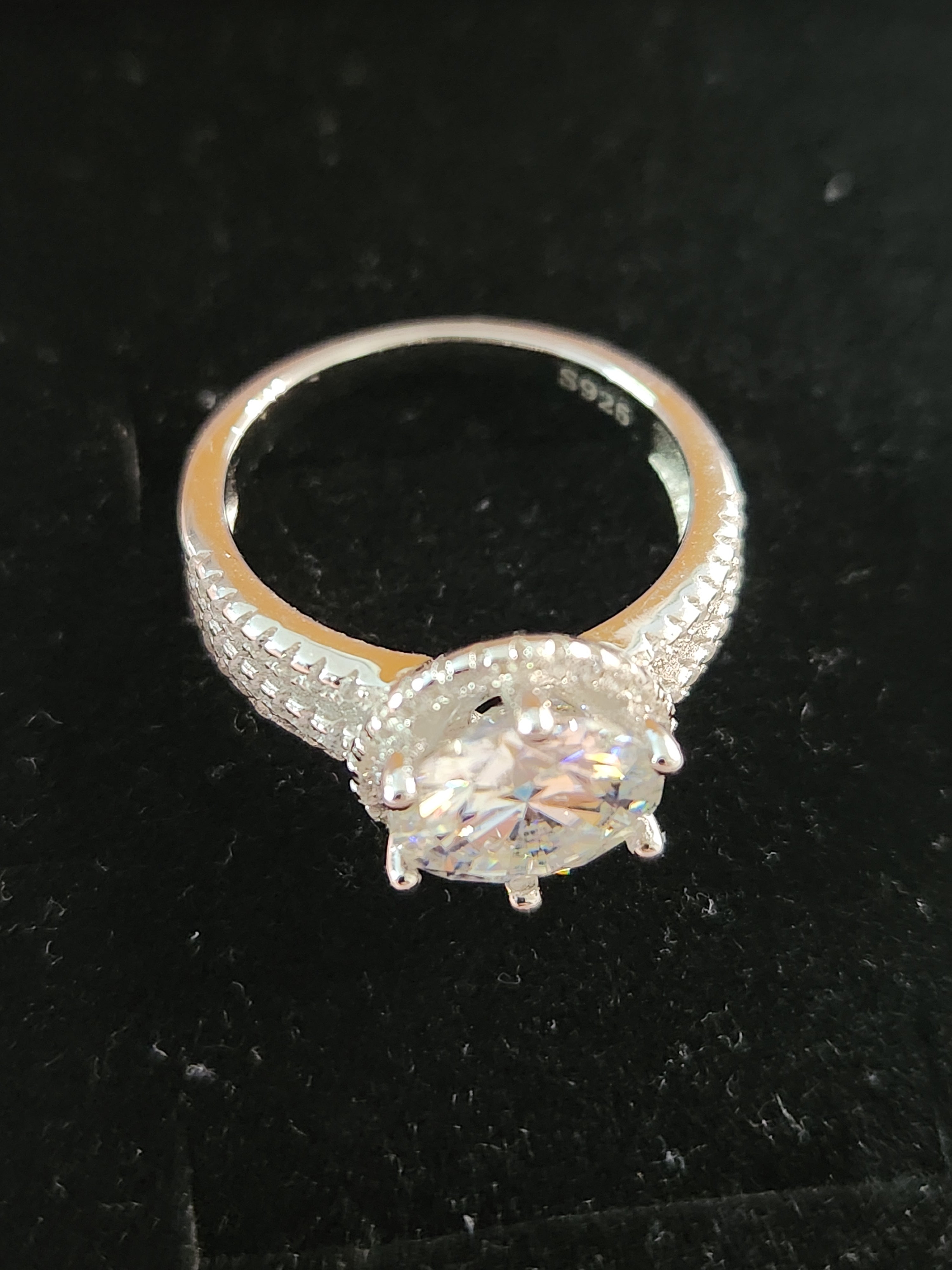💎 3 Carat Triple Row Moissanite Ring 💎