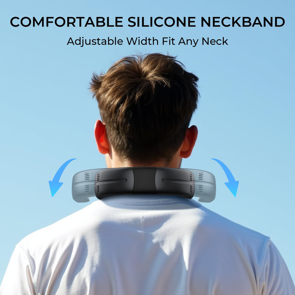 AMACOOL Portable Neck Fan with Ice Cooling Plate