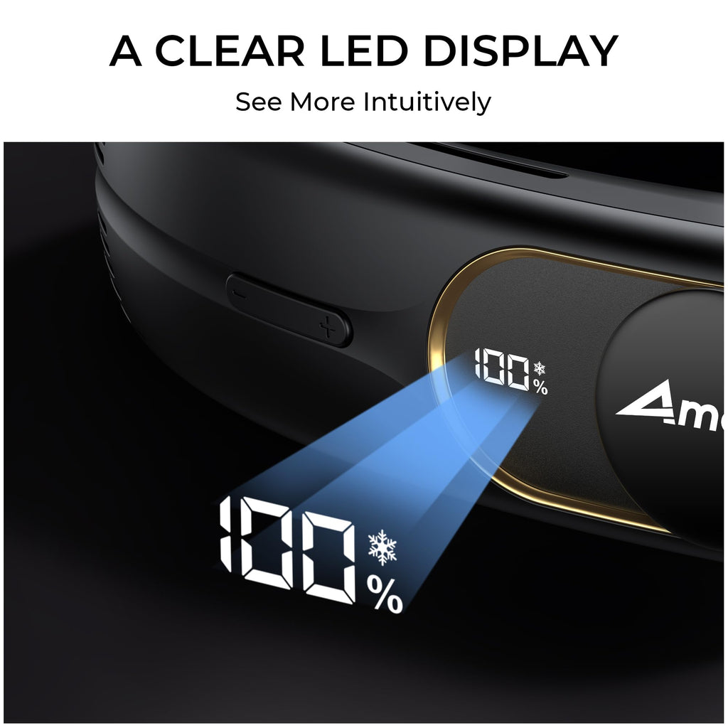 AMACOOL Portable Neck Fan with Ice Cooling Plate