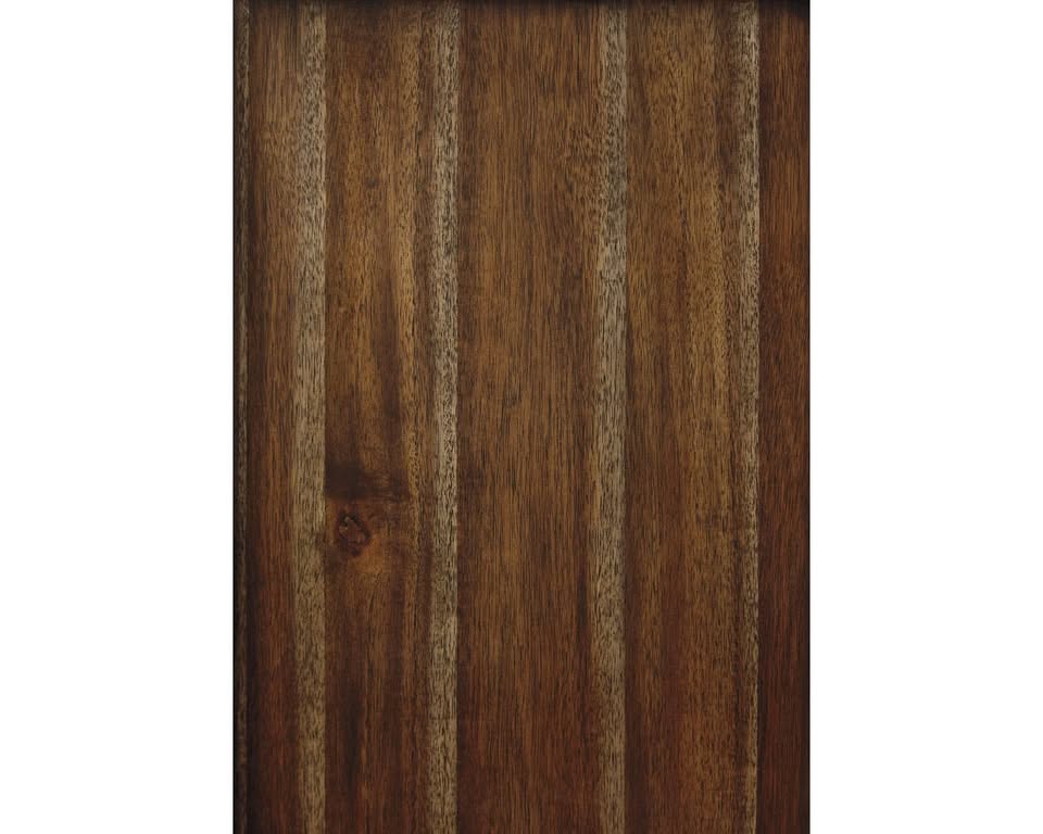 Ashley Flynnter Traditional 2 Drawer Nightstand with Hidden Pull-Out Tray, 30" Tall, Tobacco Brown