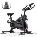 CURSOR FITNESS Exercise Bike, Quiet Belt Drive Stationary Bike for Home with 0-100