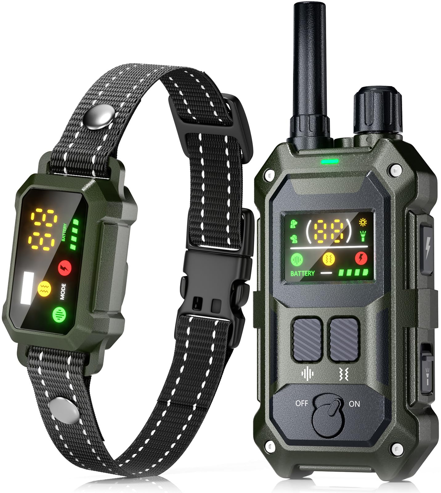 BLACKDOG Military Dog Shock Collar - 4200ft Dog Training Collar with Remote